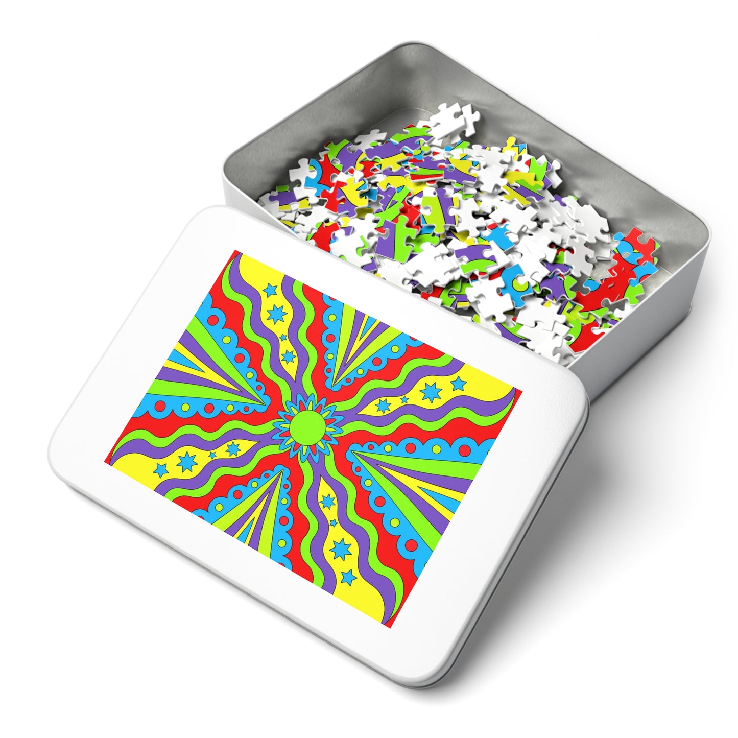Jigsaw Puzzle Psychedelic (30, 110, 252, 500,1000-Piece)