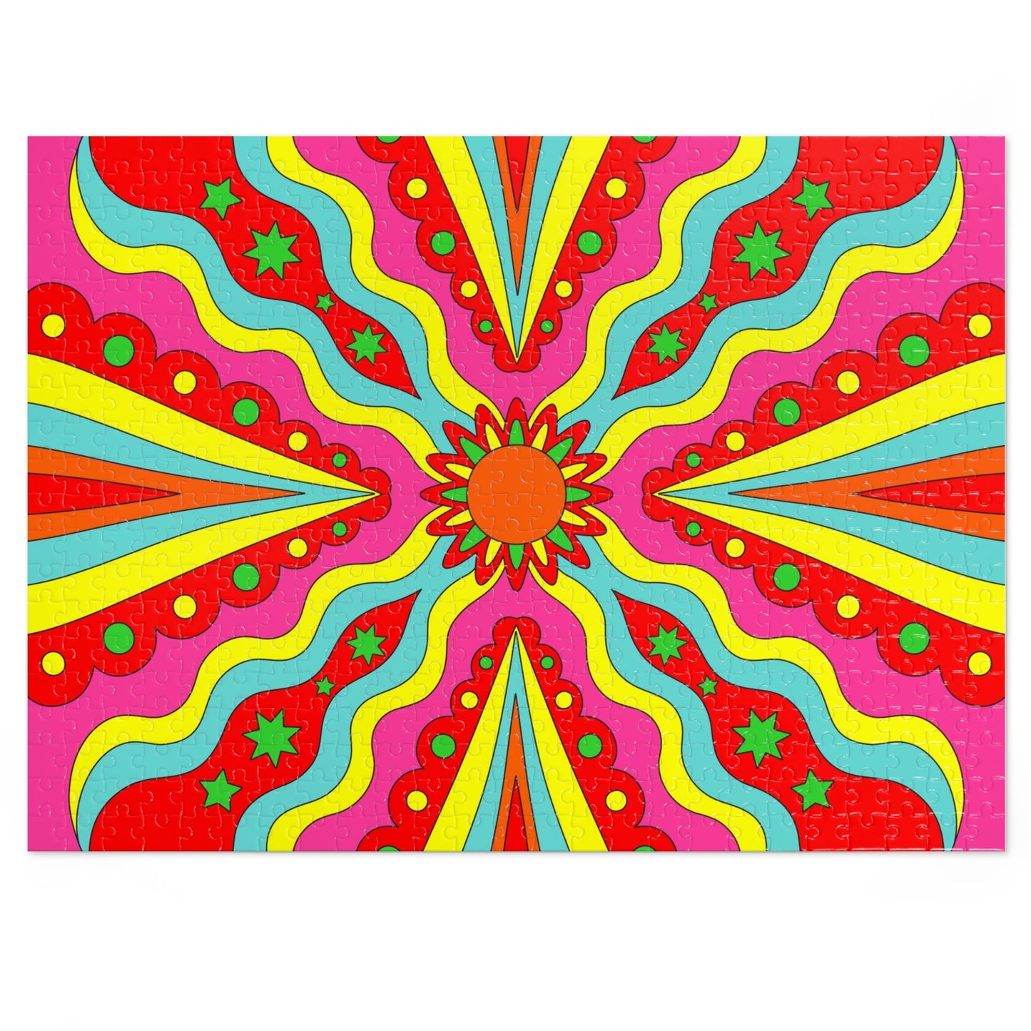 Jigsaw Puzzle Psychedelic (30, 110, 252, 500,1000-Piece)