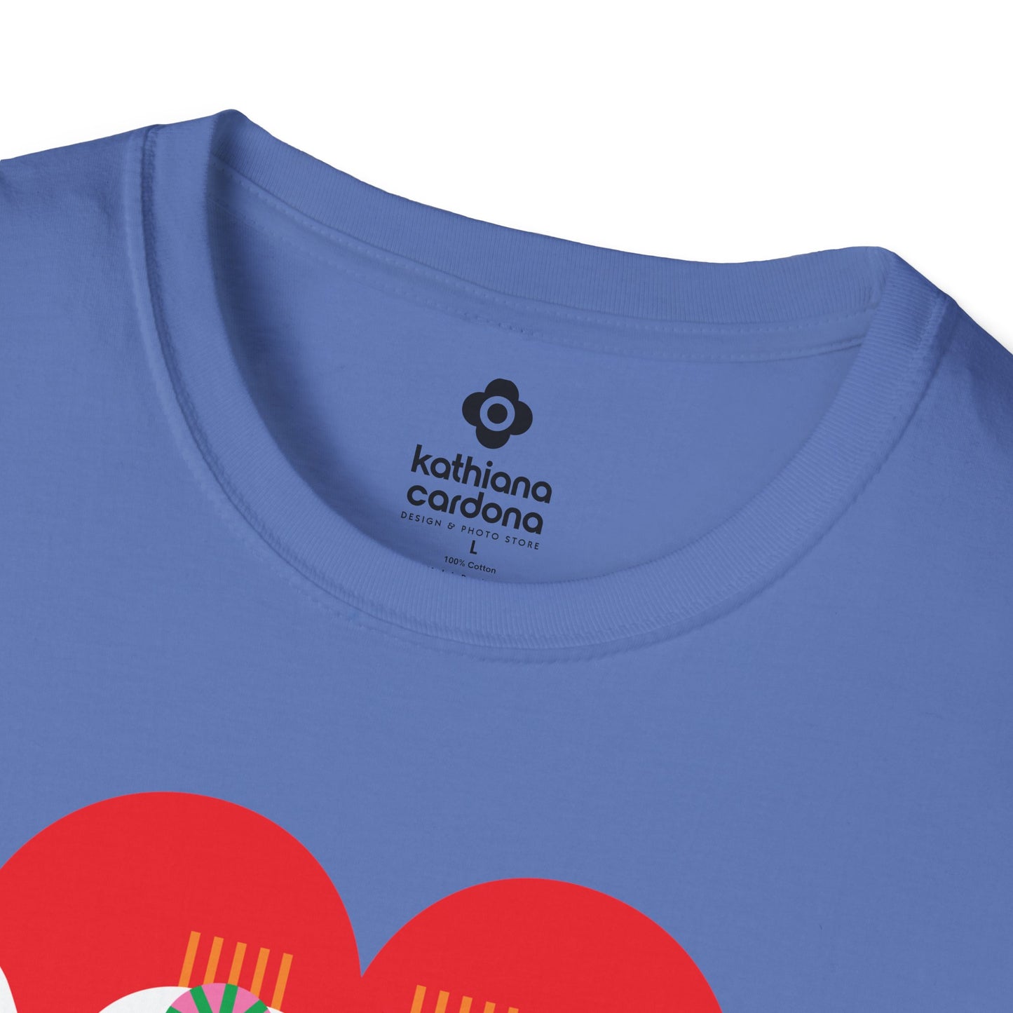 Peace & Love Heartfelt Unisex Softstyle T-Shirt