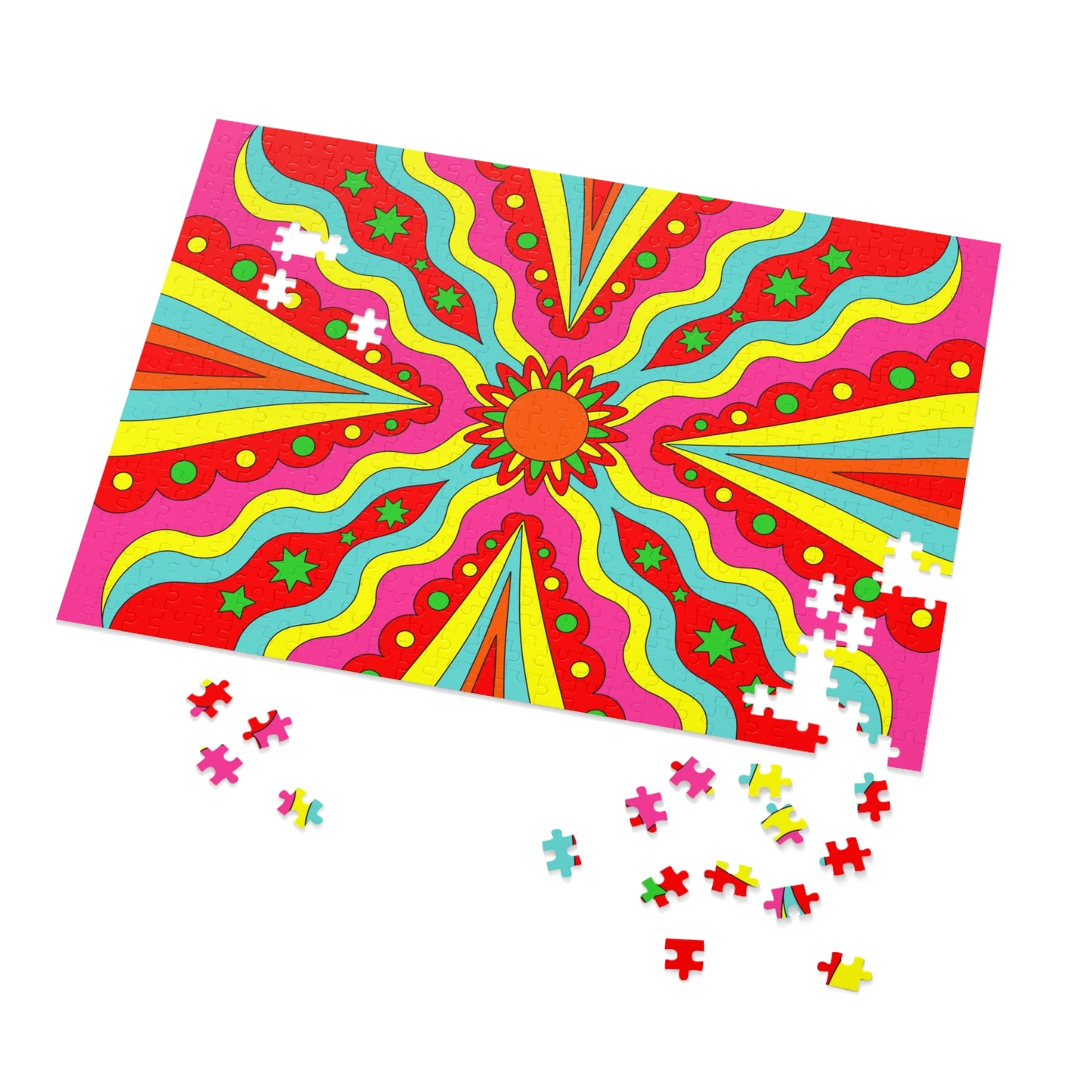 Jigsaw Puzzle Psychedelic (30, 110, 252, 500,1000-Piece)