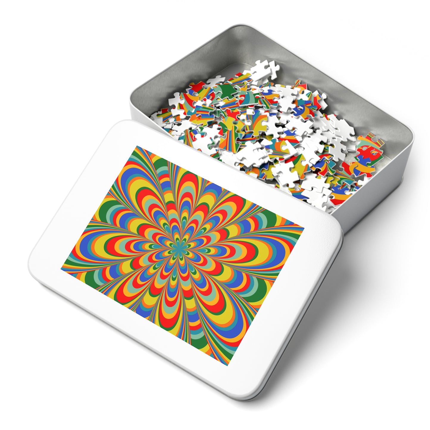 Jigsaw Puzzle Geometric Flowers(30, 110, 252, 500,1000-Piece)