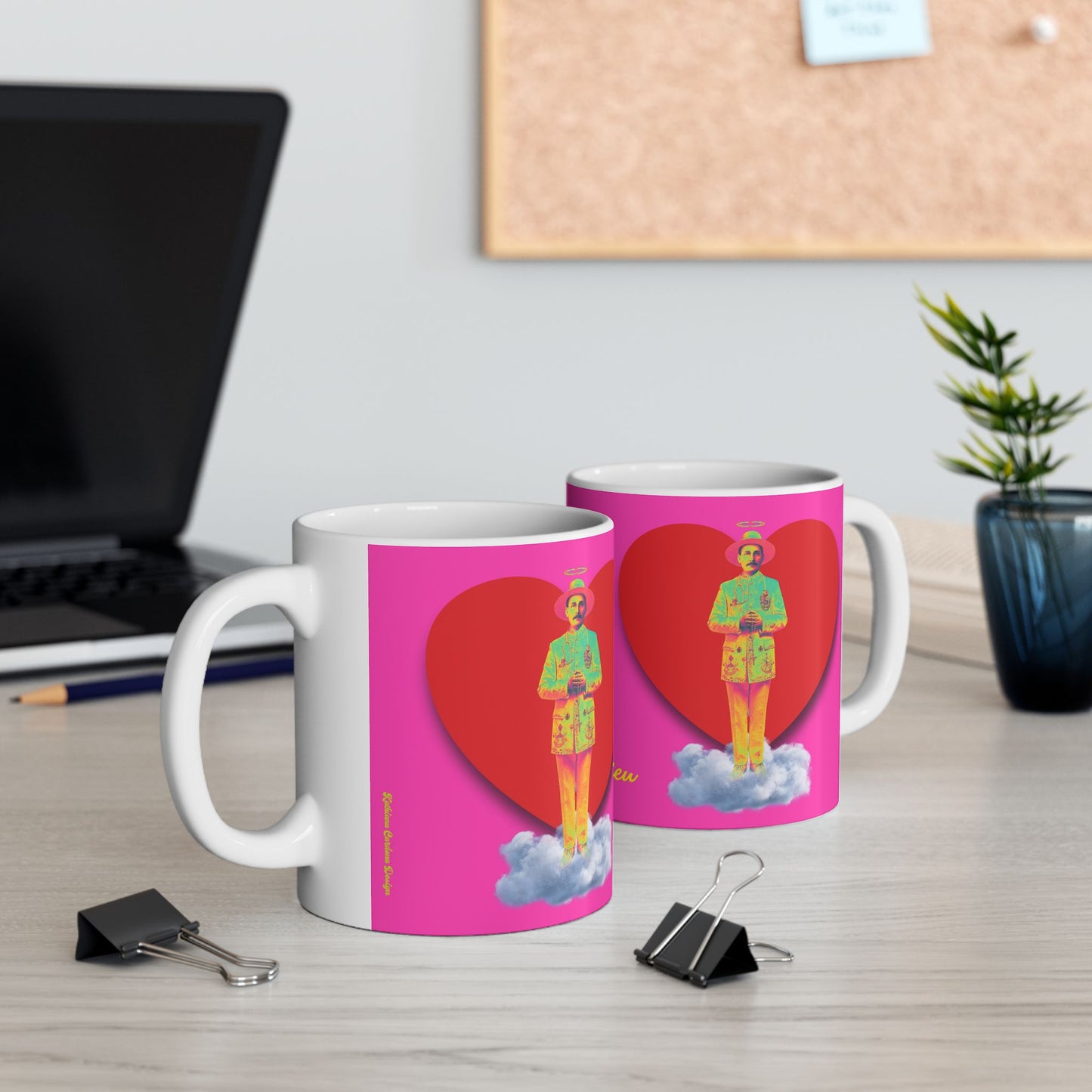 Ceramic Mug, (11oz, 15oz) San José Gregorio Hernández Pop 2