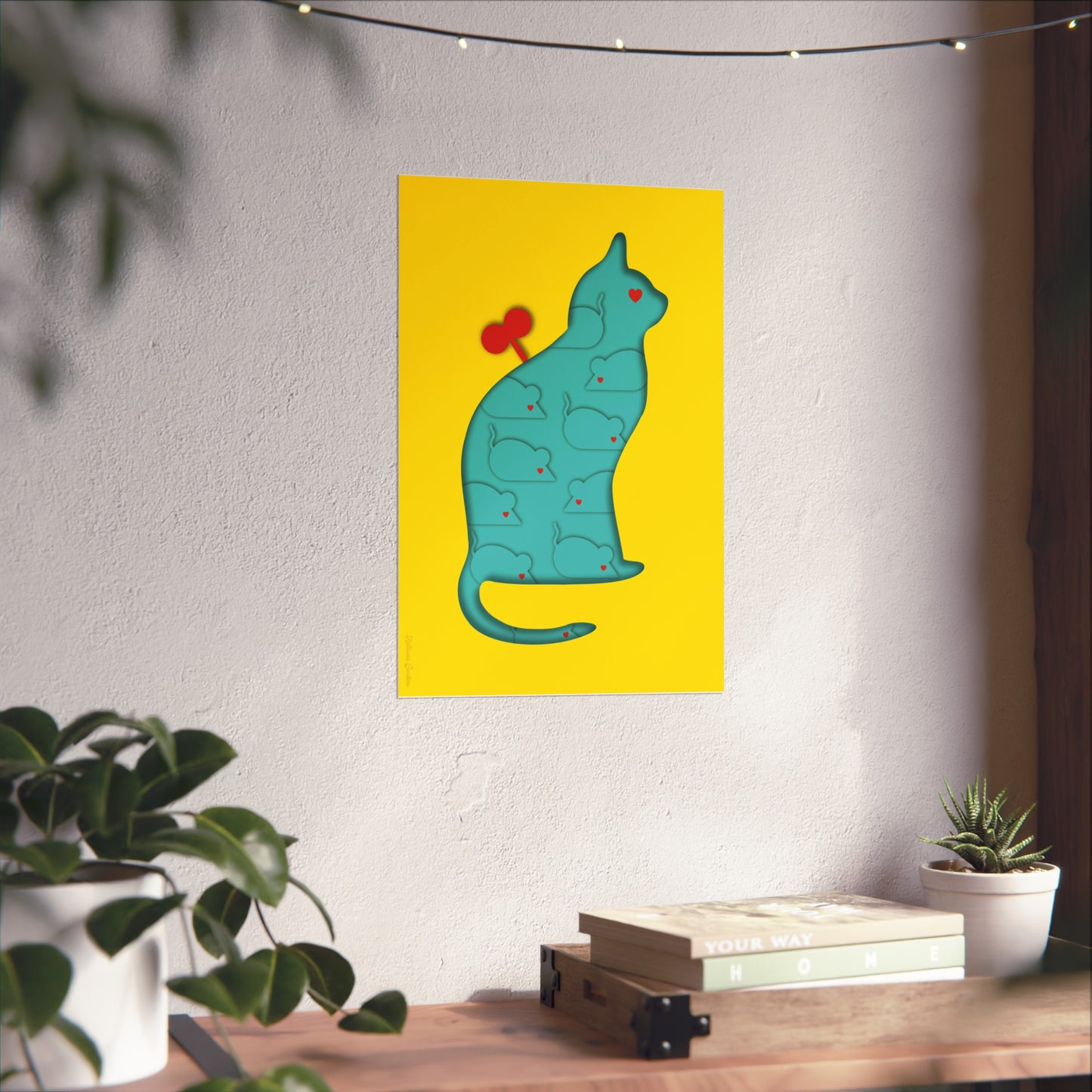 Lámina Giclée Fine Art - Coexistencia amarillo
