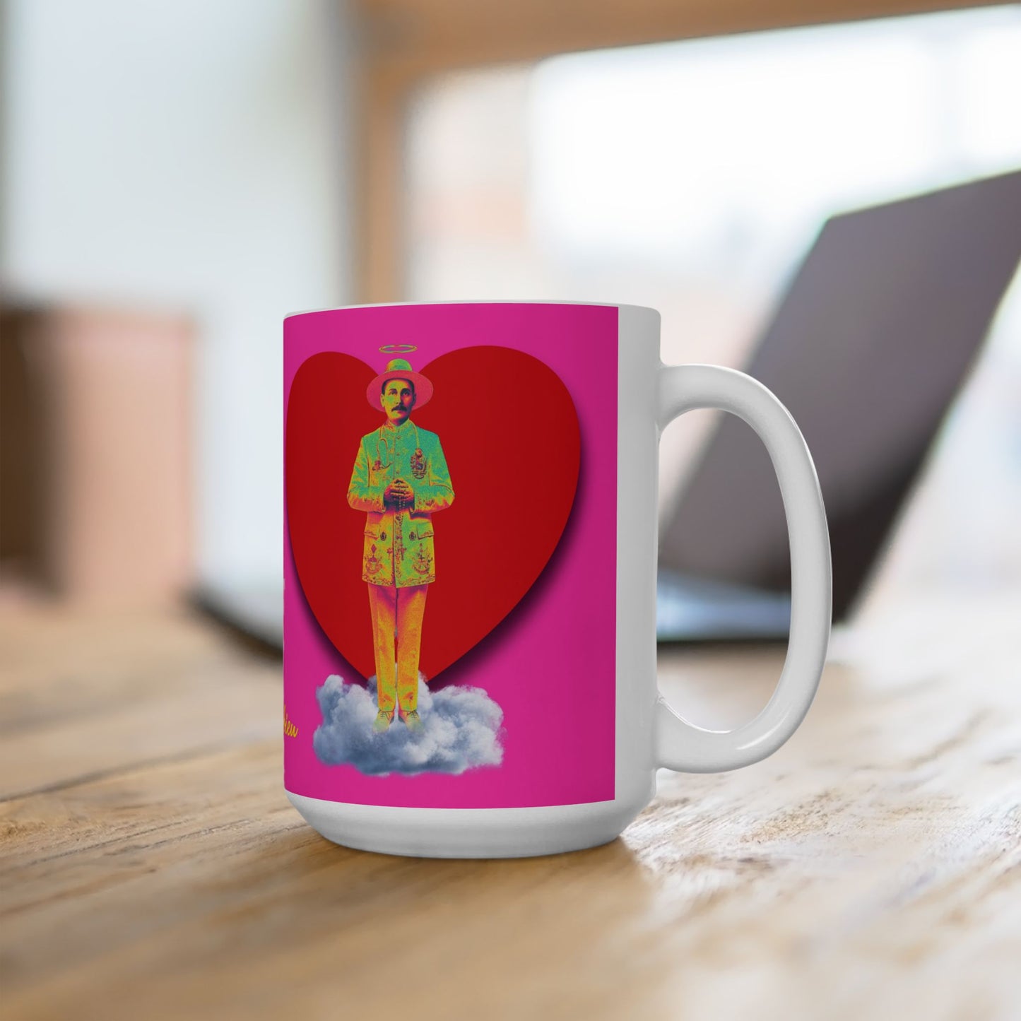 Ceramic Mug, (11oz, 15oz) San José Gregorio Hernández Pop 2