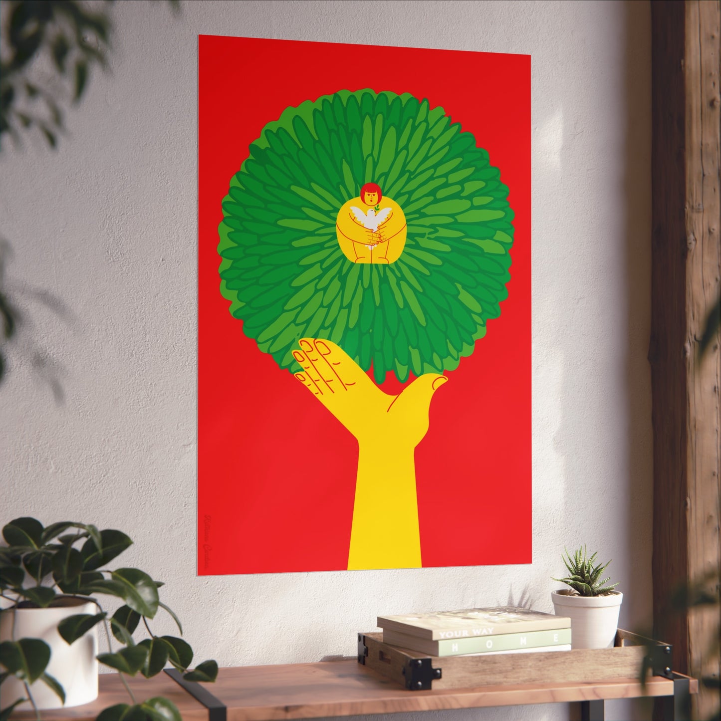 Giclée Fine Art Print - Tree & Me - Plant a Tree for Childrens War