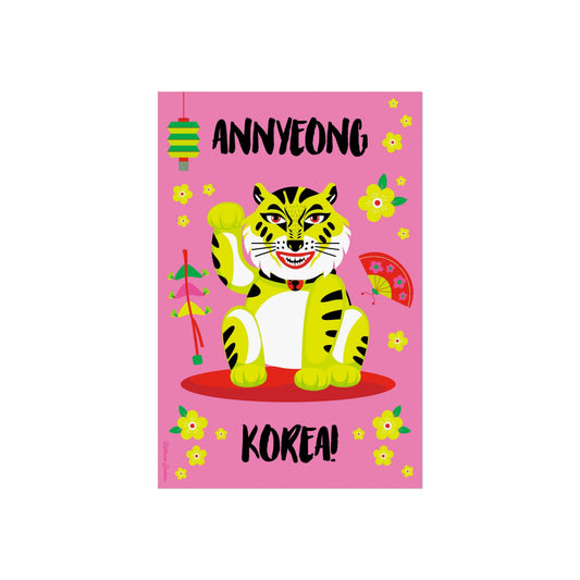Giclée-Kunstdruck – Anyeong Korea – Lucky Tiger