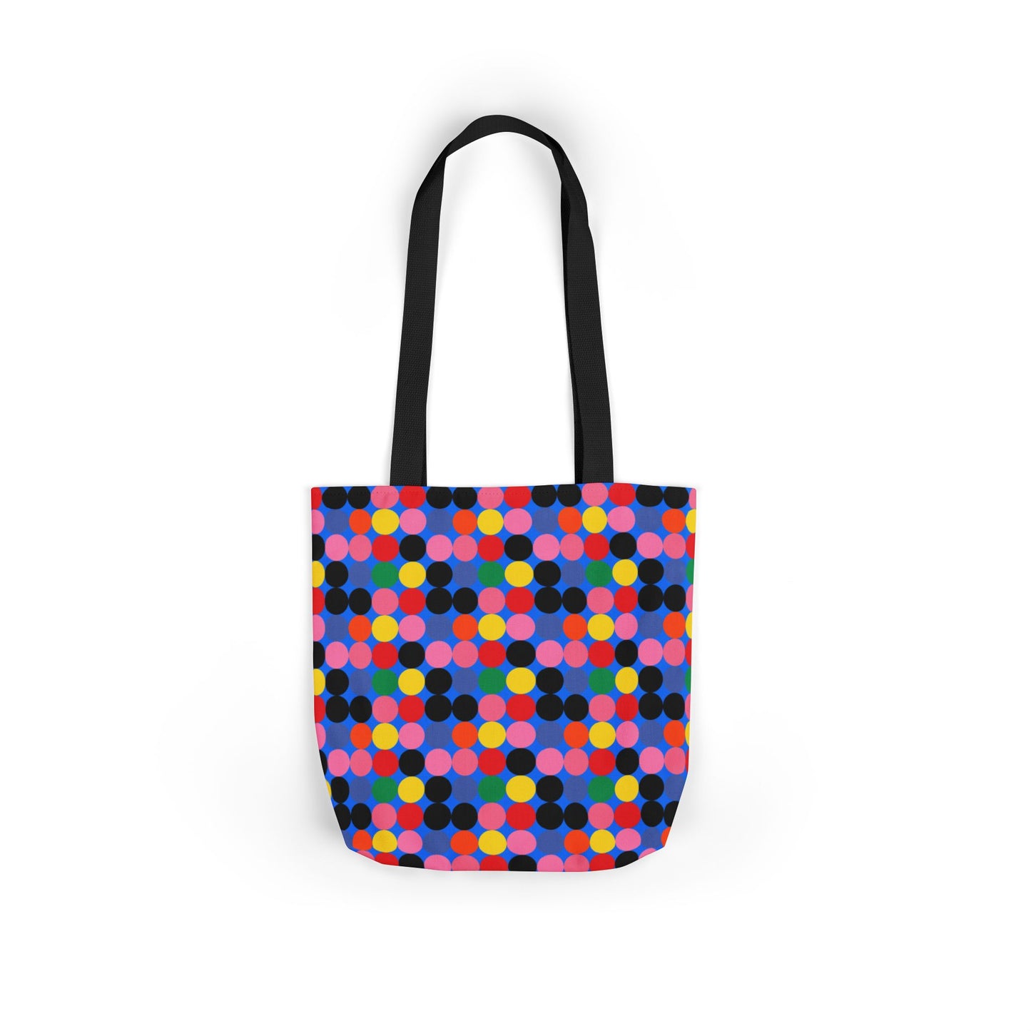 Colorful Dotted Canvas Tote Bag