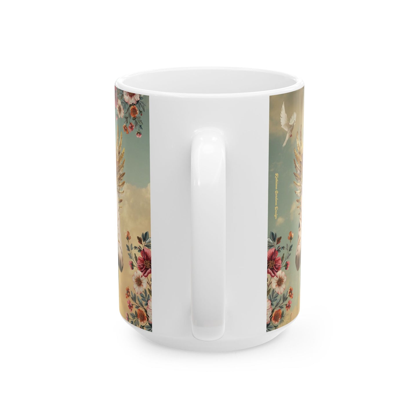 Ceramic Mug, (11oz, 15oz) San José Gregorio Hernández Vintage