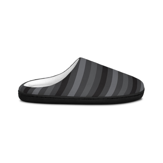Chaussons d'intérieur pour hommes - Rayures noires