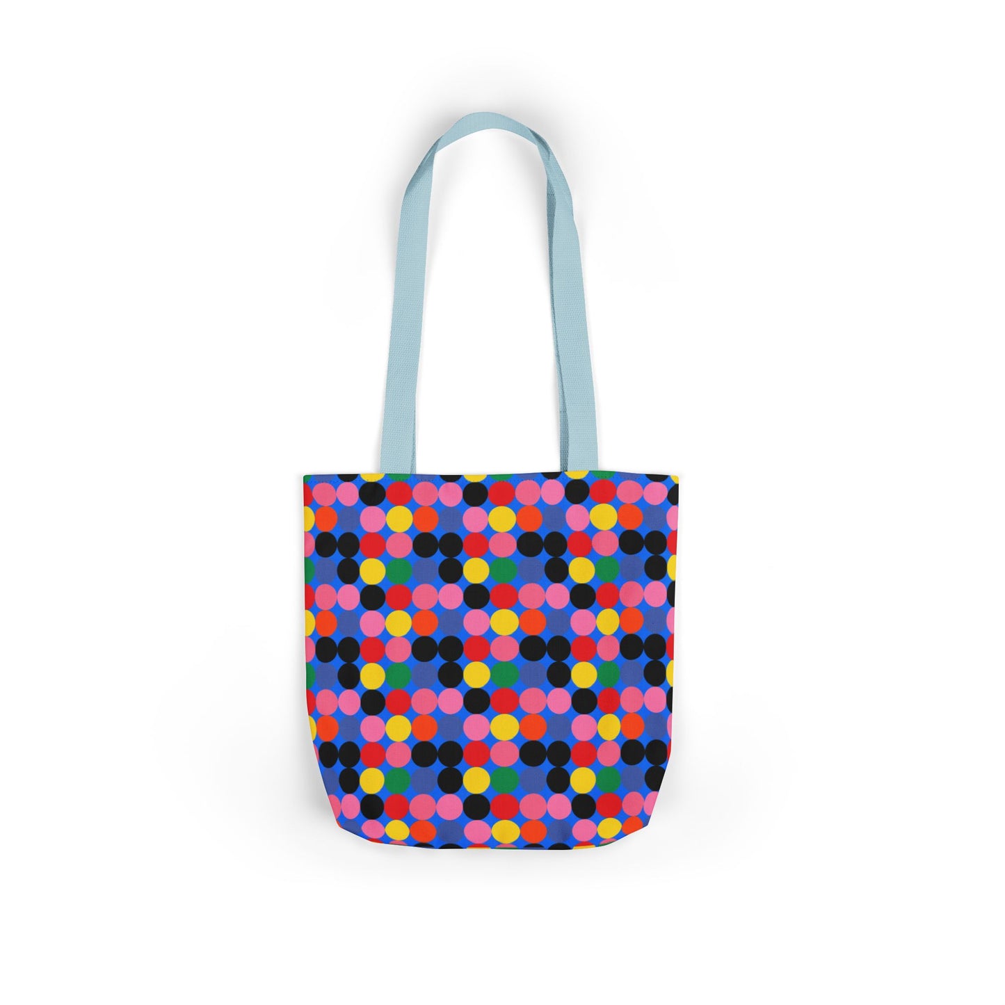 Colorful Dotted Canvas Tote Bag