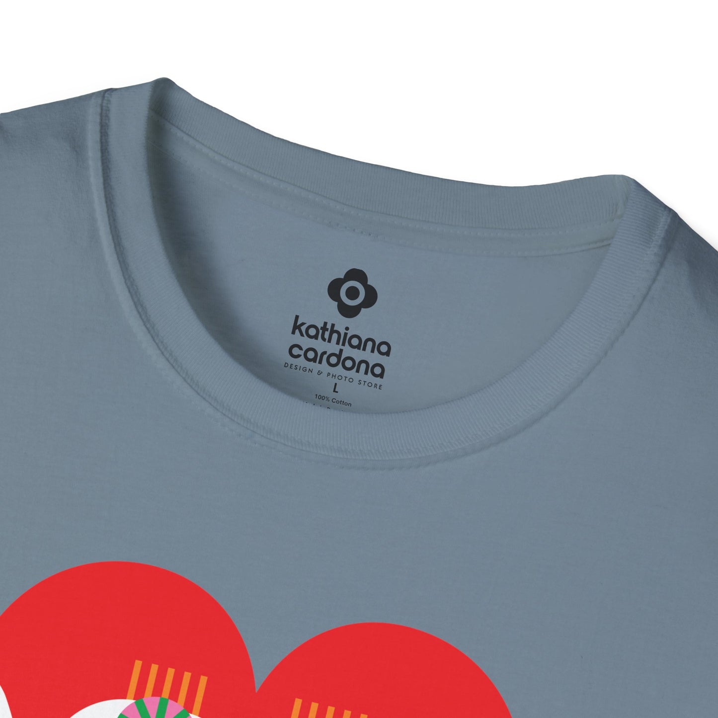 Peace & Love Heartfelt Unisex Softstyle T-Shirt