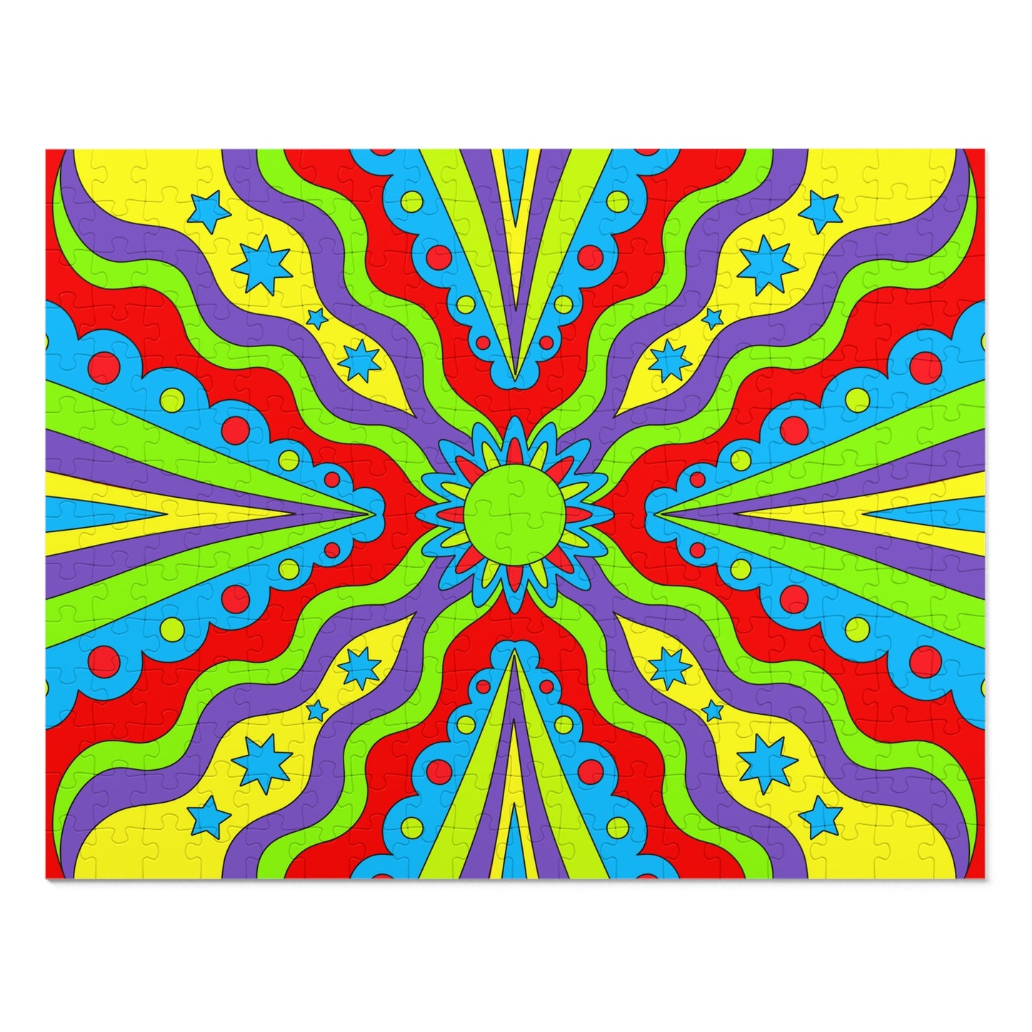 Jigsaw Puzzle Psychedelic (30, 110, 252, 500,1000-Piece)