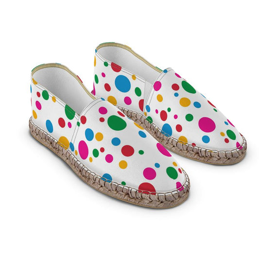 Espadrilles Punkte bunt