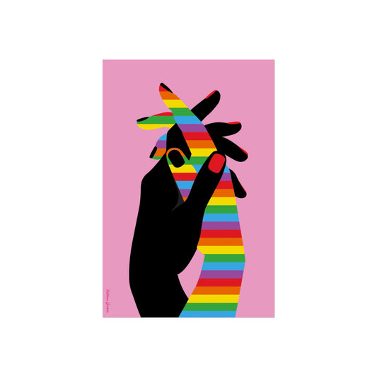 Giclée-Kunstdruck – Akzeptanz der Lgbti-Hände