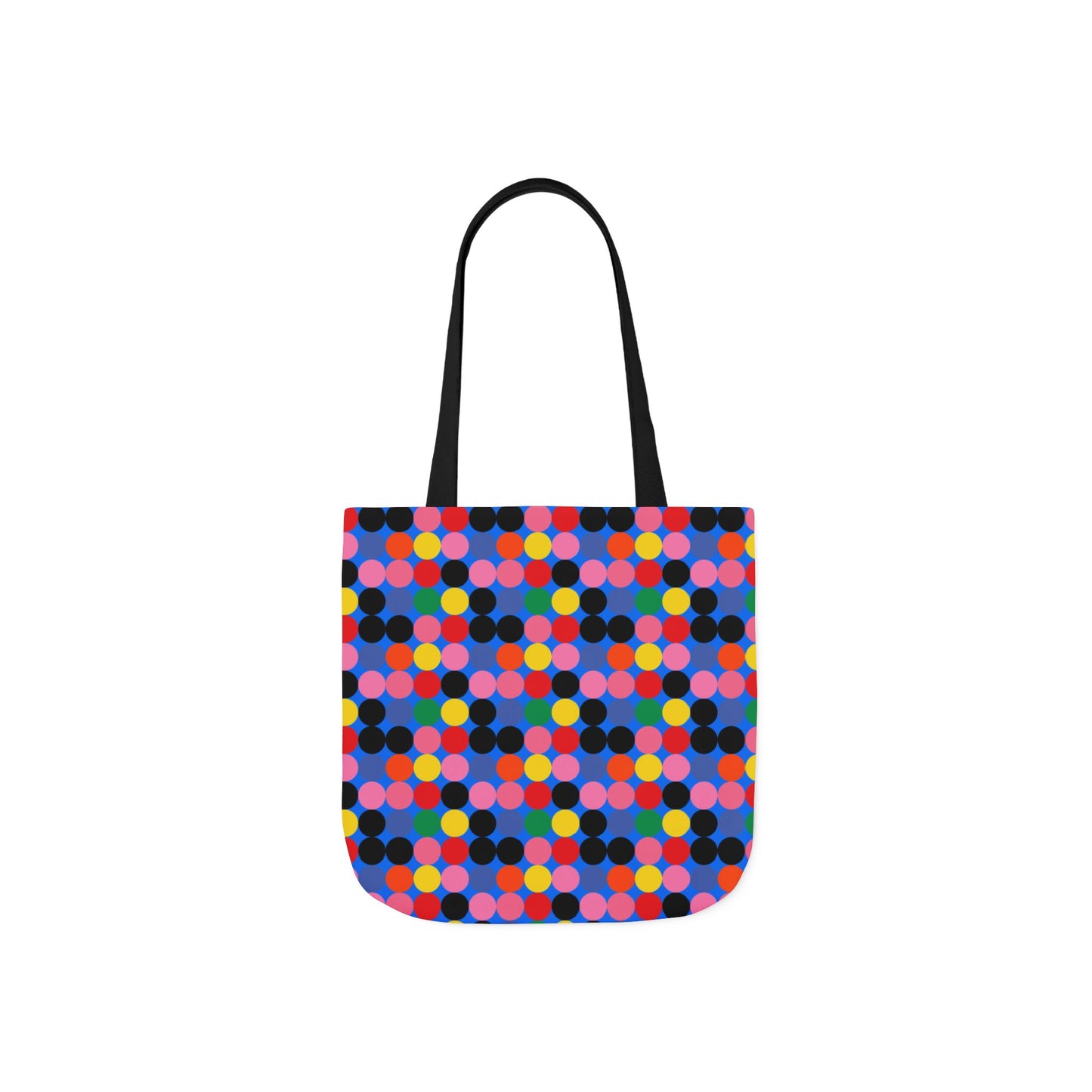 Colorful Dotted Canvas Tote Bag