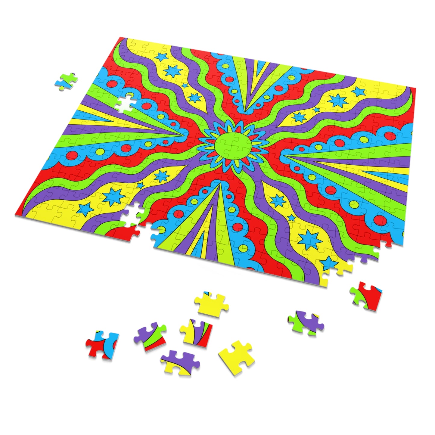 Jigsaw Puzzle Psychedelic (30, 110, 252, 500,1000-Piece)