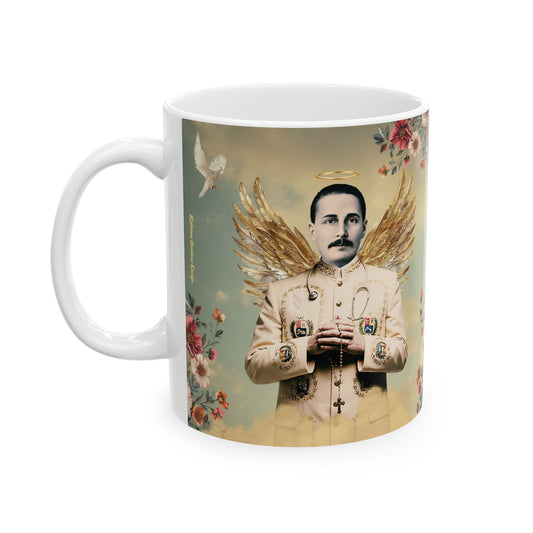Keramiktasse, (11oz, 15oz) San José Gregorio Hernández Vintage