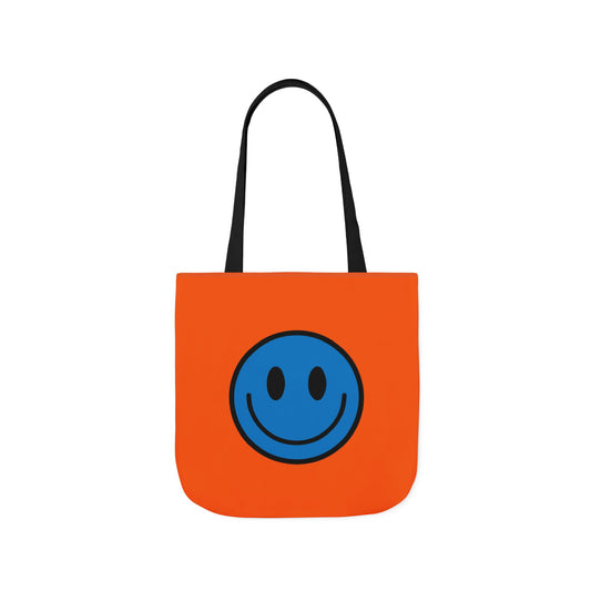 Happy Face Einkaufstasche aus Canvas in verschiedenen Farben