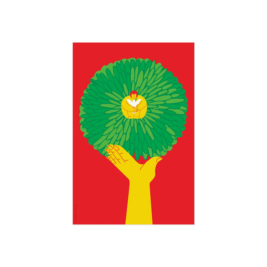 Giclée Fine Art Print - Tree & Me - Pflanze einen Baum für den Kinderkrieg