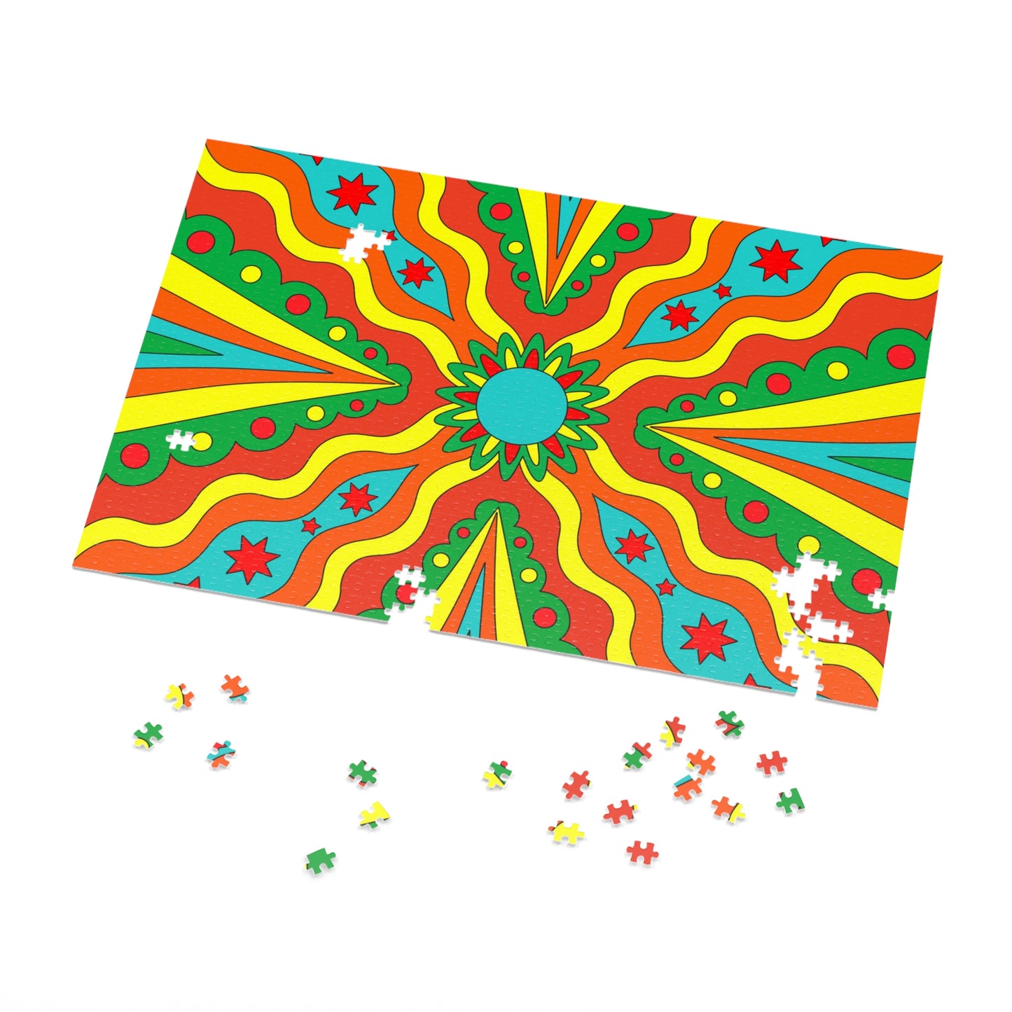 Jigsaw Puzzle Psychedelic (30, 110, 252, 500,1000-Piece)
