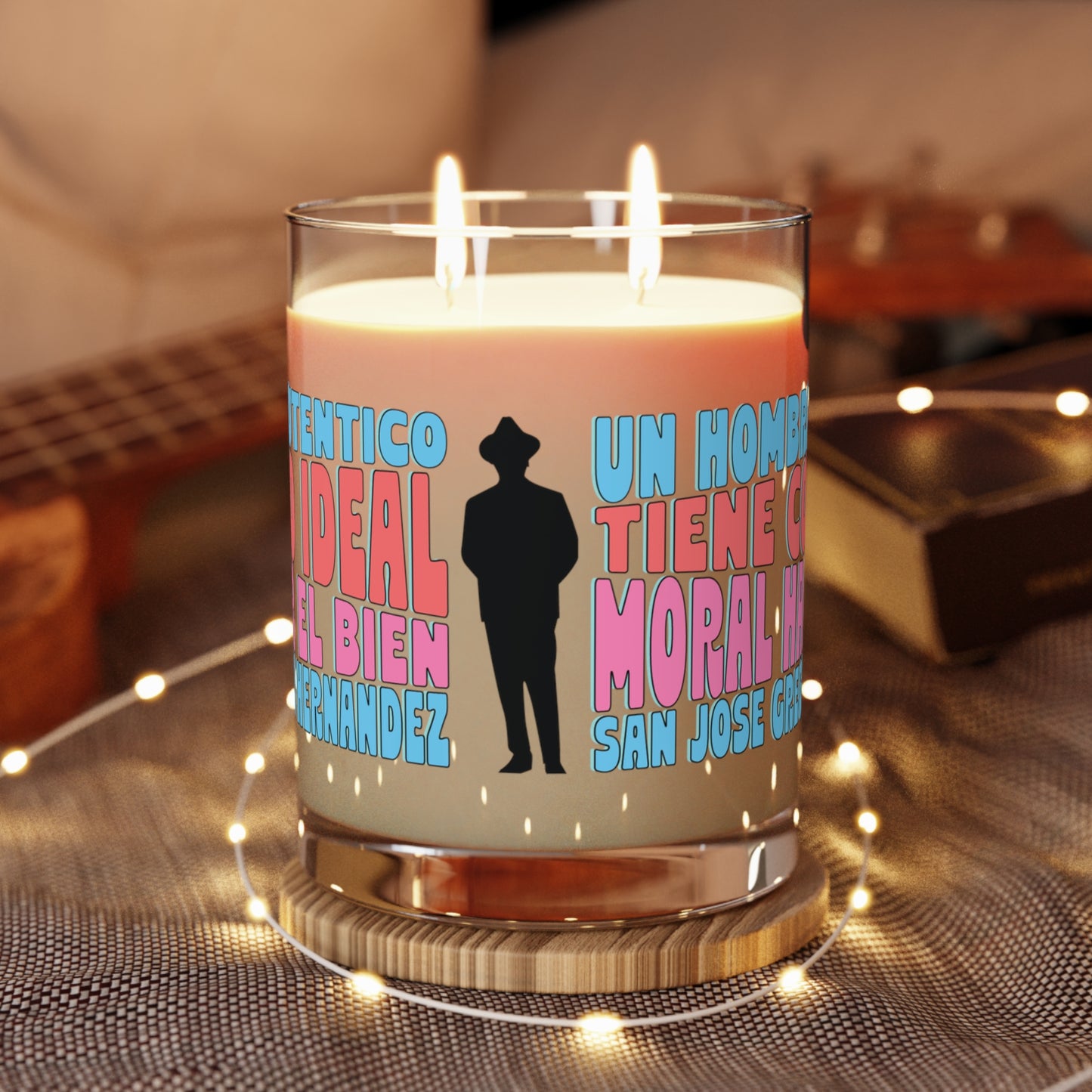 Scented Candle - Full Glass, 11oz - San José Gregorio Hernández Poster - Winner in United Design Messages to Humanity