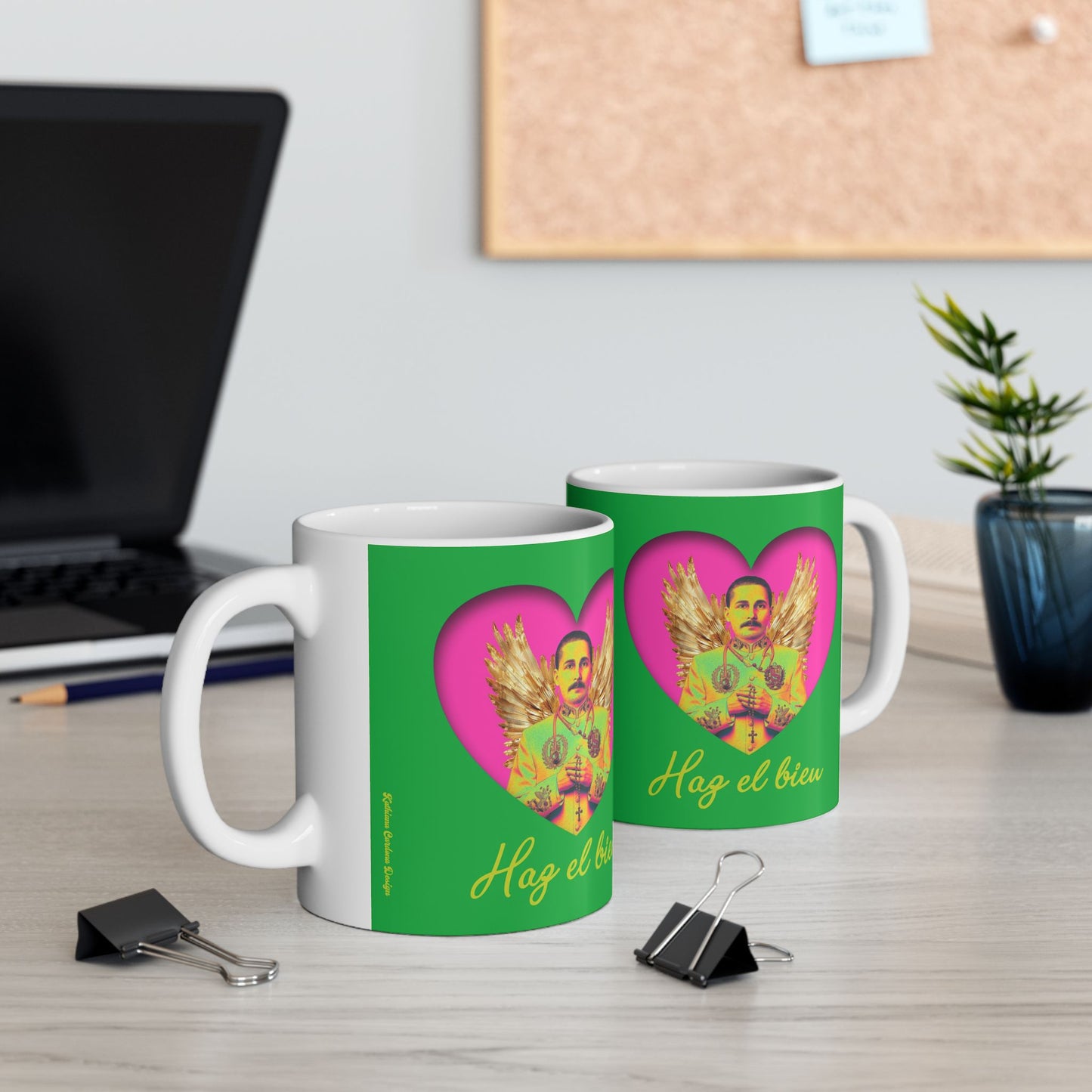 Ceramic Mug, (11oz, 15oz) San José Gregorio Hernández Pop 1