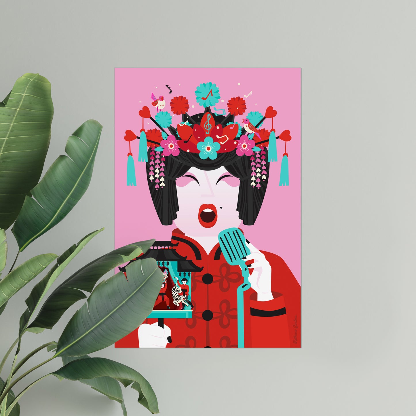 Giclée Fine Art Print - Beijing Opera Art -The Singer