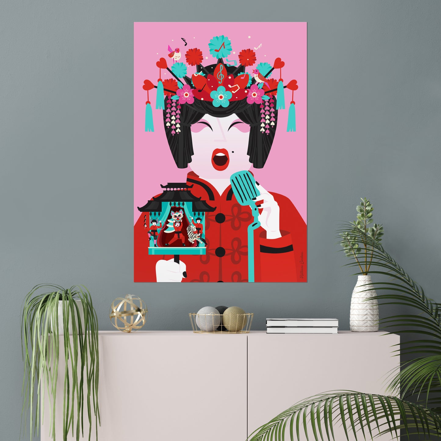 Giclée Fine Art Print - Beijing Opera Art -The Singer