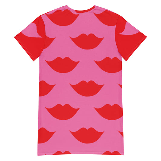 T-Shirt-Kleid Kiss