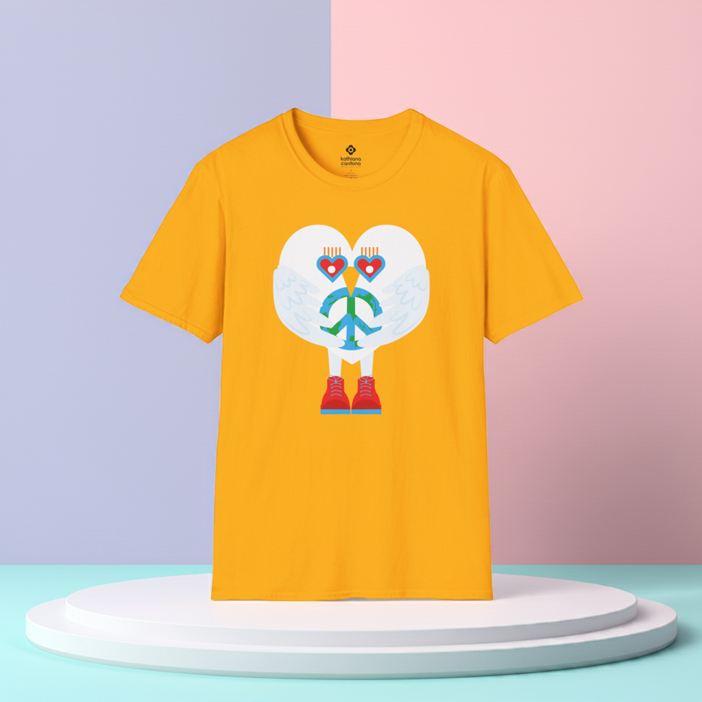 Peace & Love to the World Unisex Softstyle T-Shirt