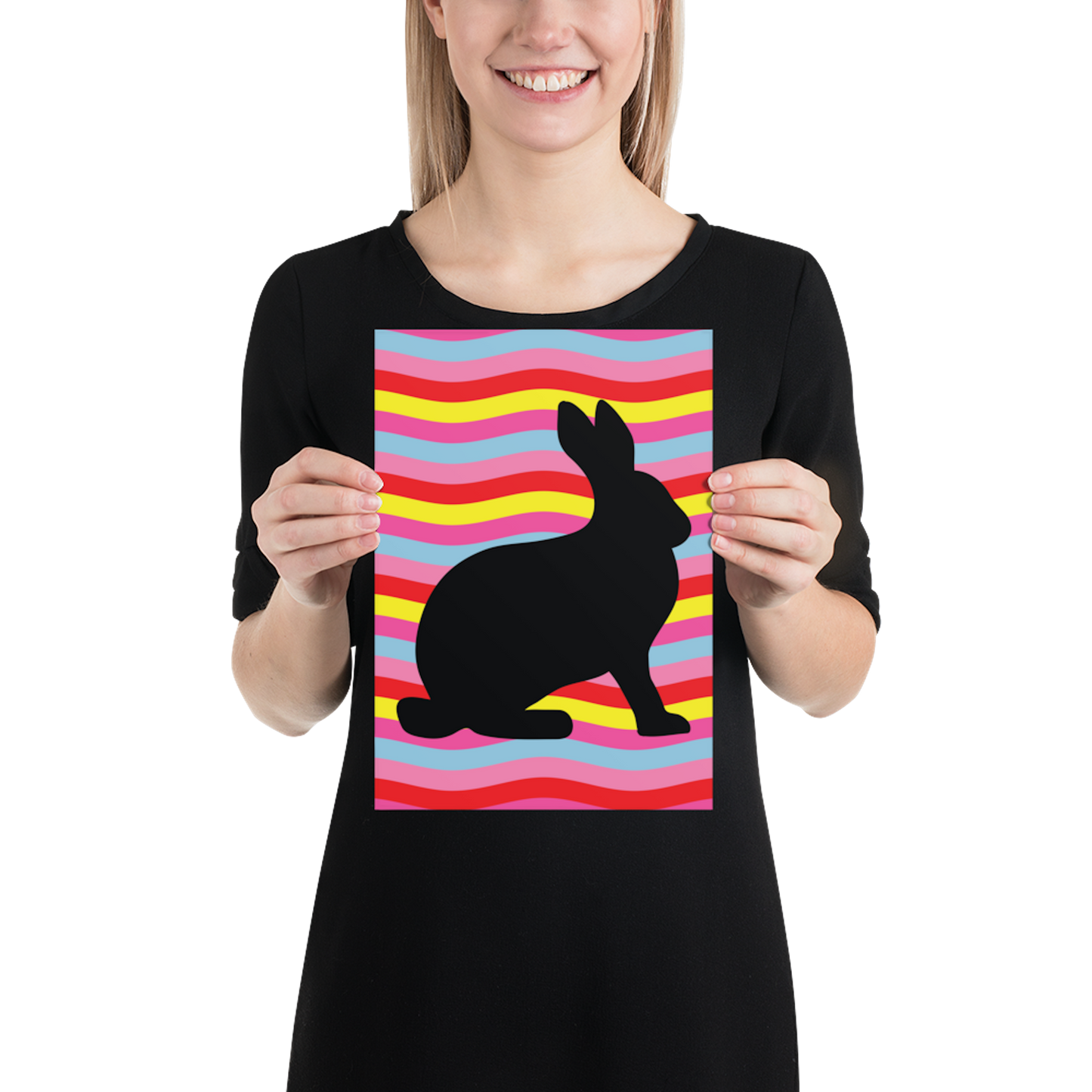 Digital Poster Downloadable - Black Rabbit