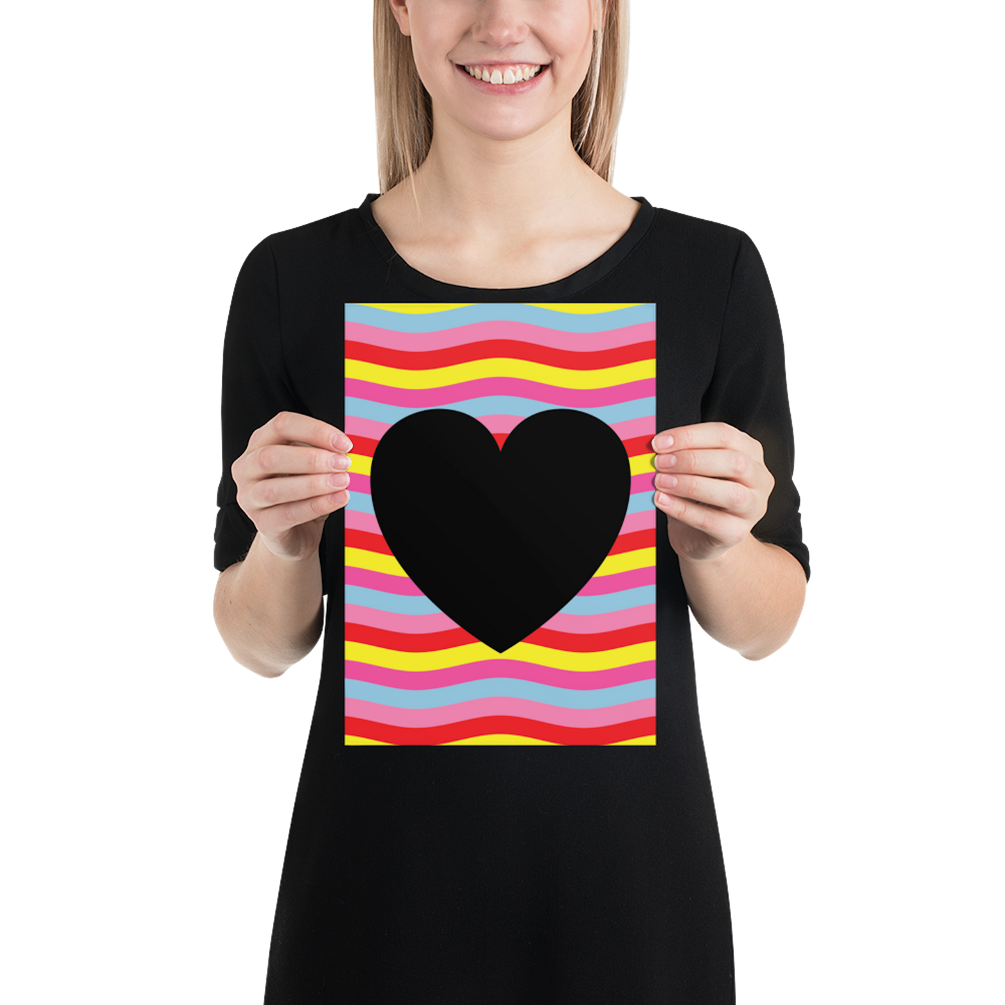 Digital Poster Downloadable - Black Heart