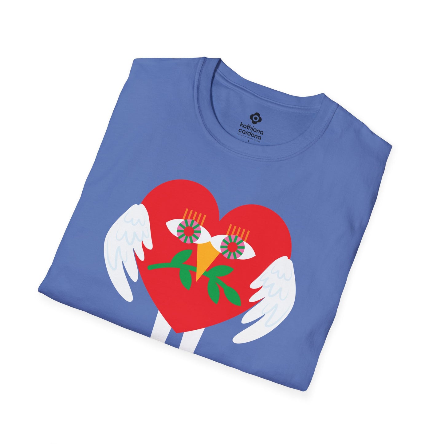 Peace & Love Heartfelt Unisex Softstyle T-Shirt