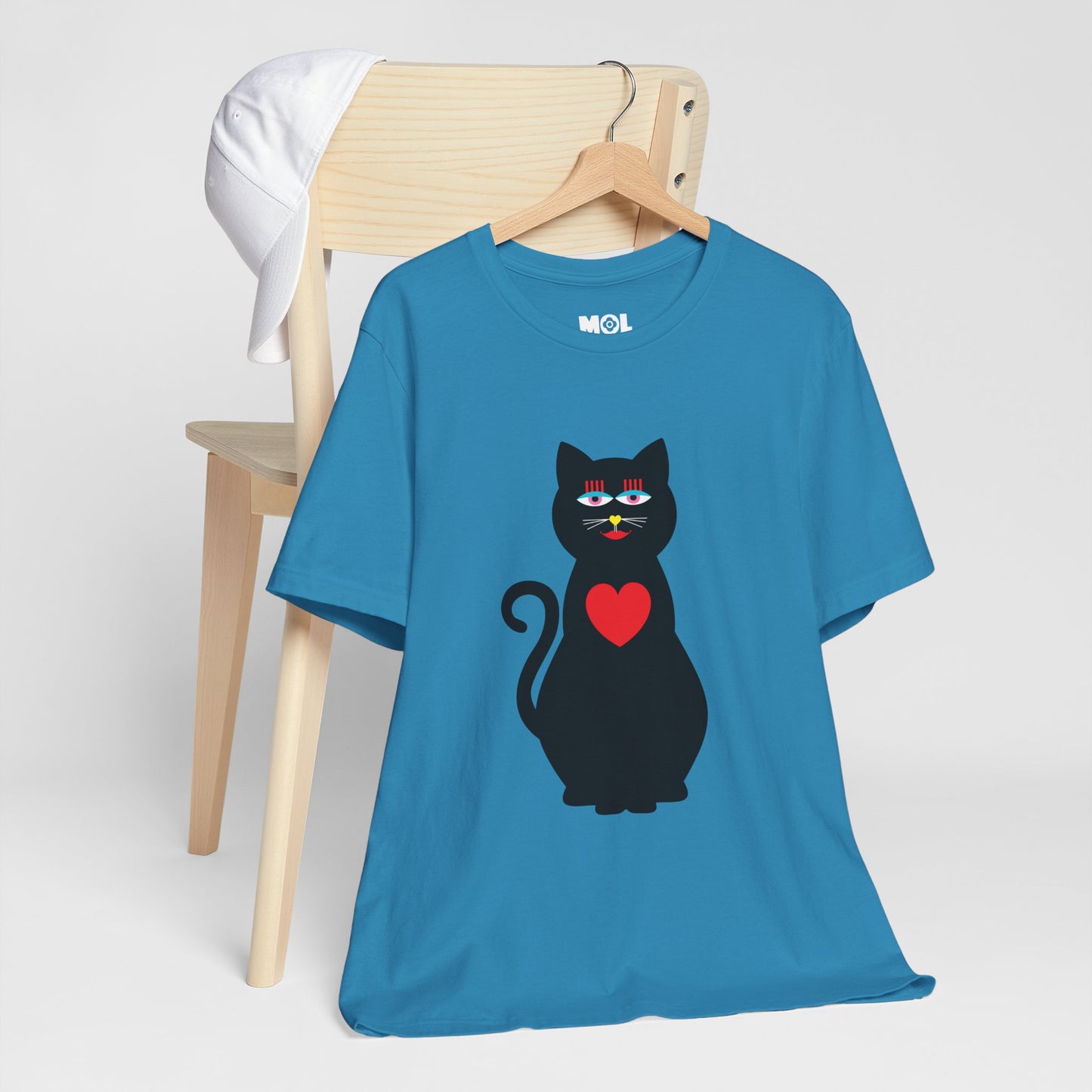 Unisex-T-Shirt – Design: Katzenliebe