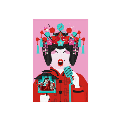 Giclée-Kunstdruck – Peking-Opernkunst – Der Sänger 