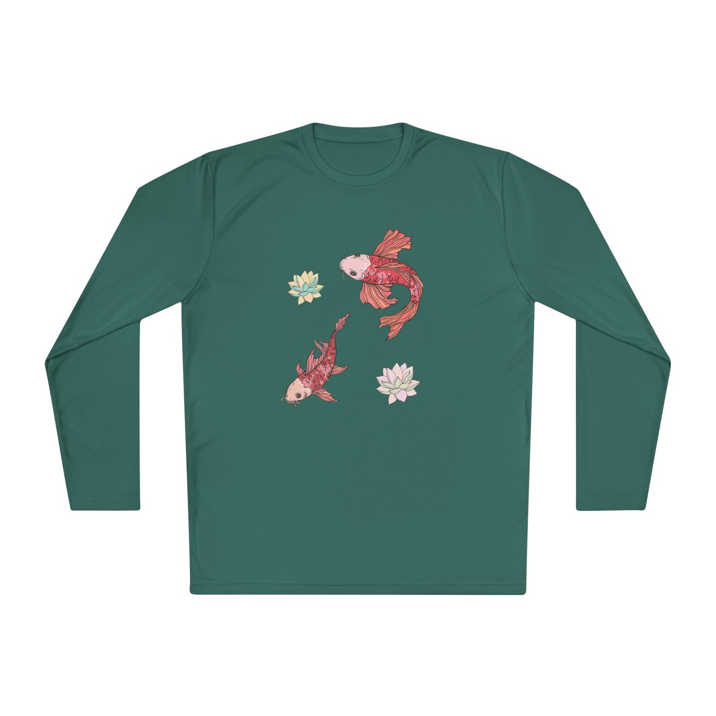 Unisex Lightweight Long Sleeve Tee Vplants - Koi