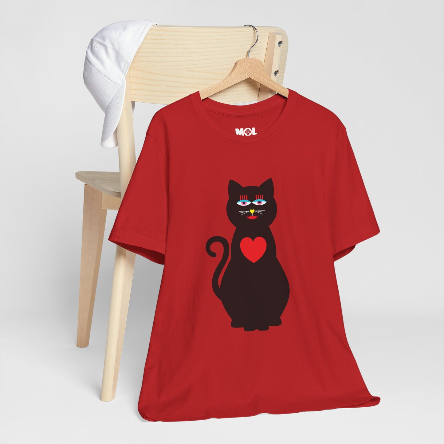 Unisex-T-Shirt – Design: Katzenliebe