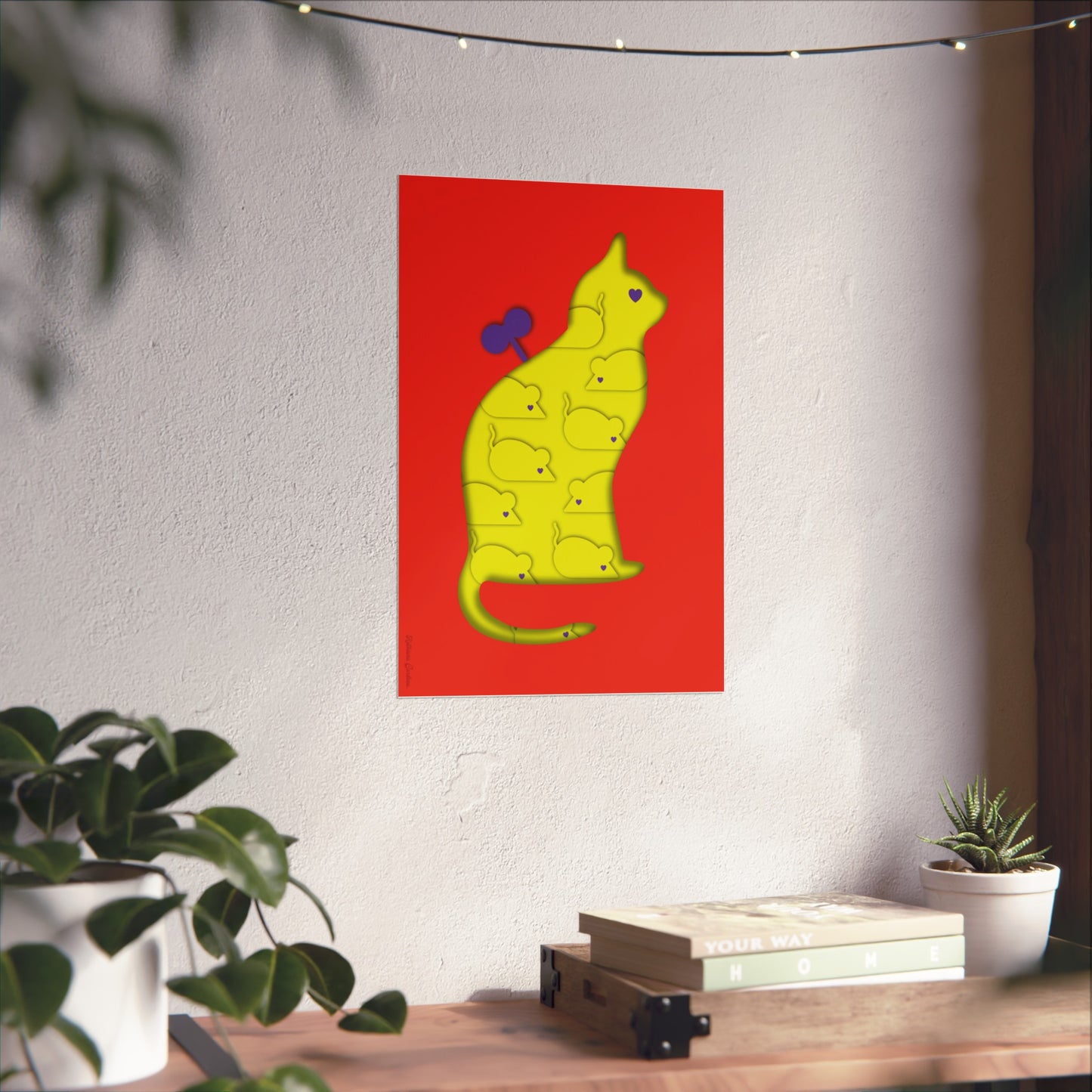 Giclée Fine Art Print  - Coexistence red lemon