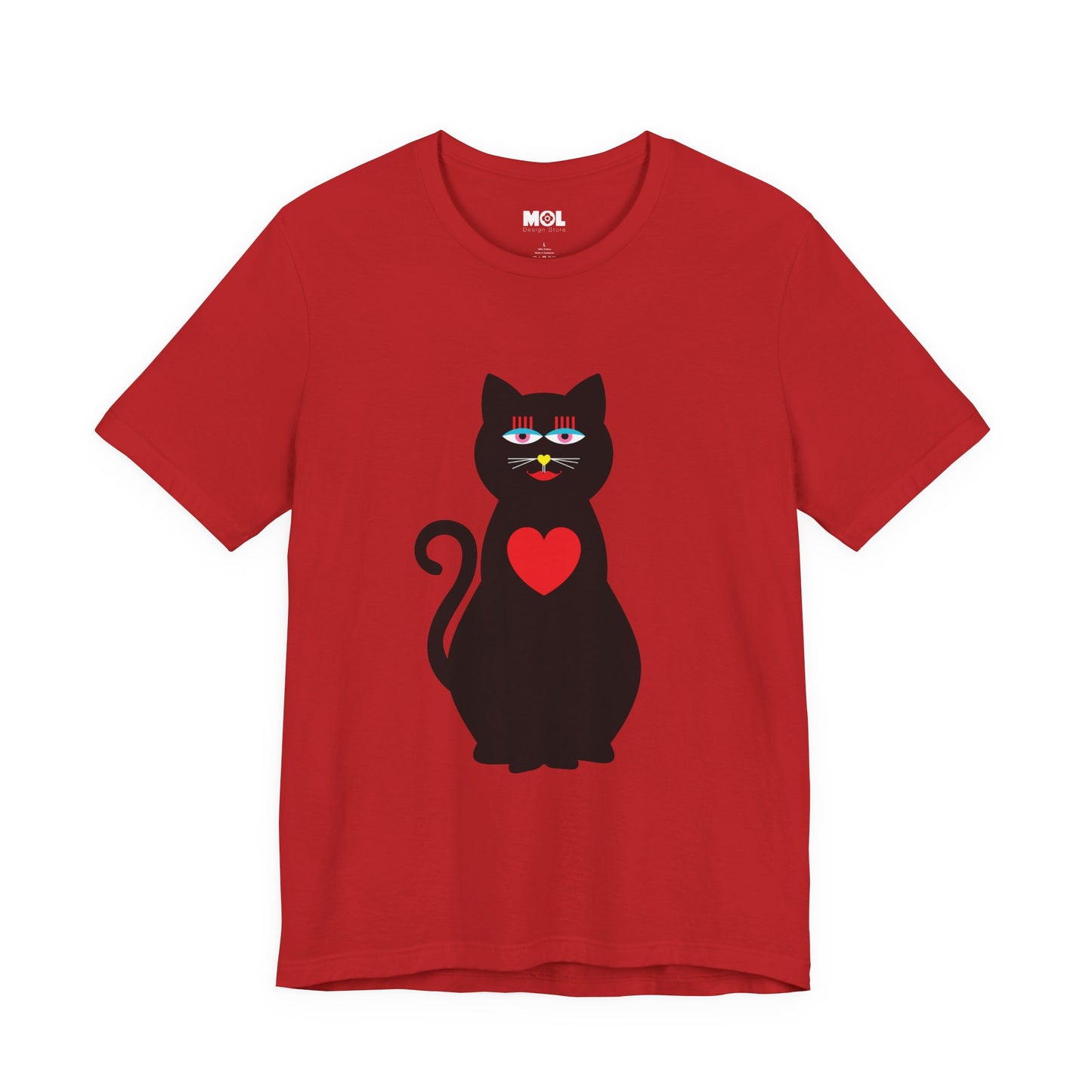 Unisex-T-Shirt – Design: Katzenliebe