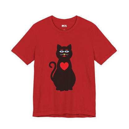 Unisex-T-Shirt – Design: Katzenliebe