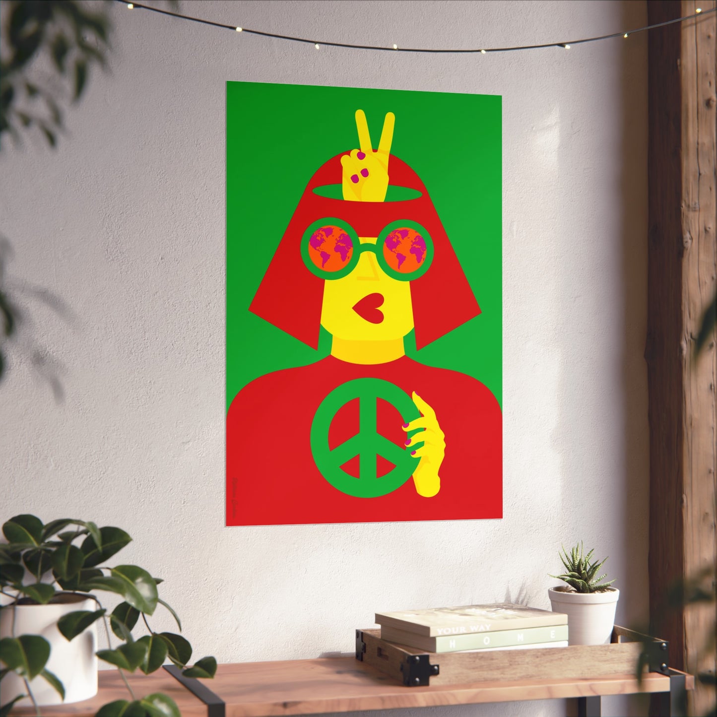 Giclée-Kunstdruck – Frieden für die Welt 