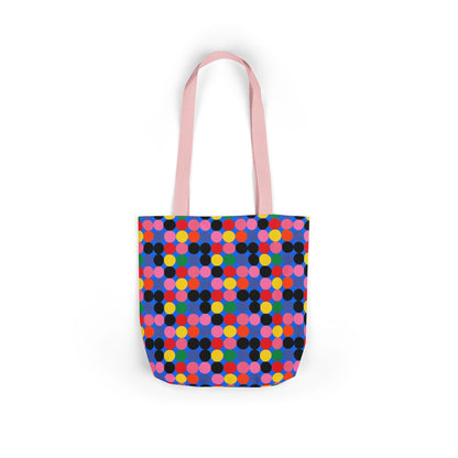 Colorful Dotted Canvas Tote Bag