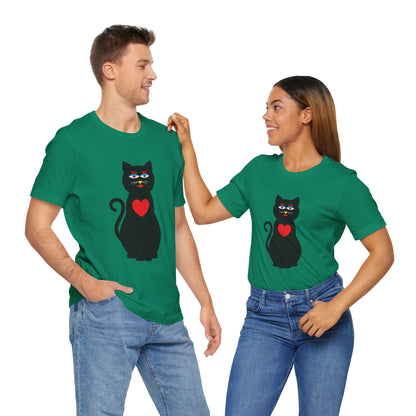 Unisex-T-Shirt – Design: Katzenliebe