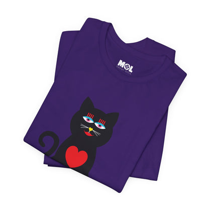 Unisex-T-Shirt – Design: Katzenliebe