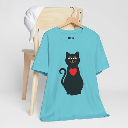 Unisex-T-Shirt – Design: Katzenliebe