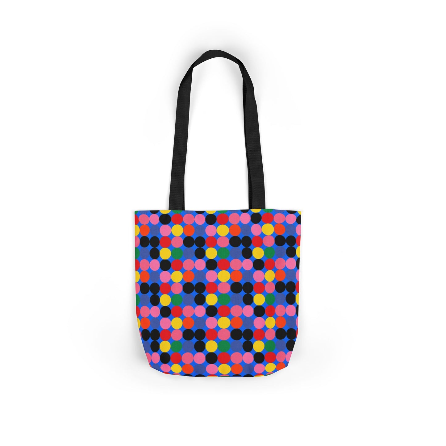Colorful Dotted Canvas Tote Bag