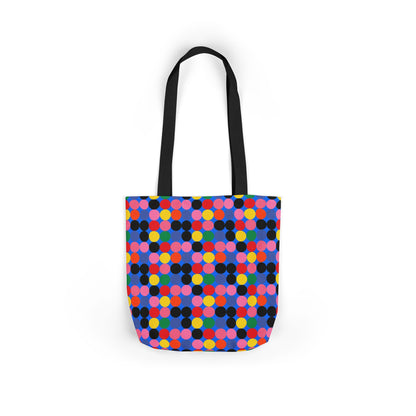 Colorful Dotted Canvas Tote Bag