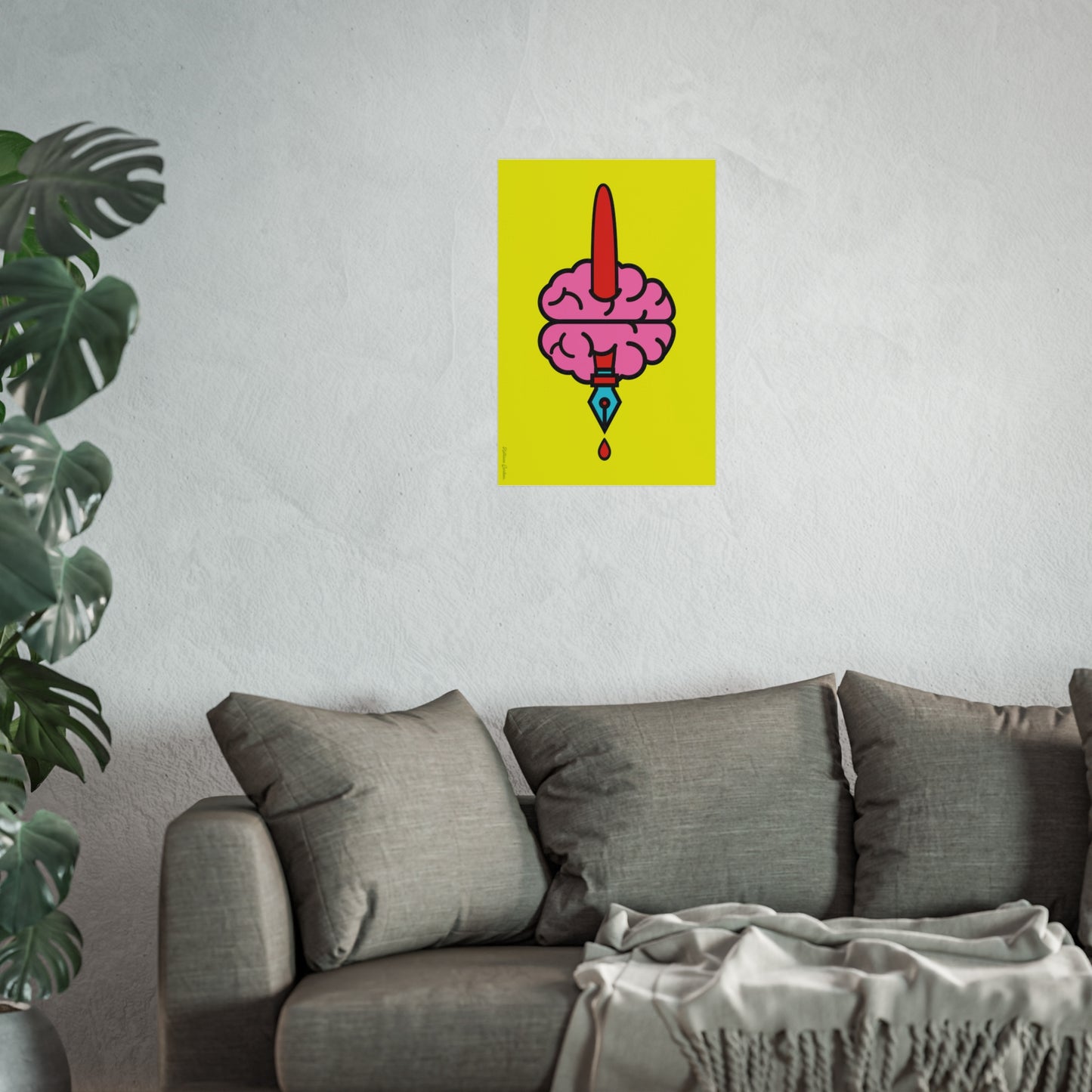 Impresión de bellas artes Giclée - ¡Detenga la censura! Ciudadanos por países libres 