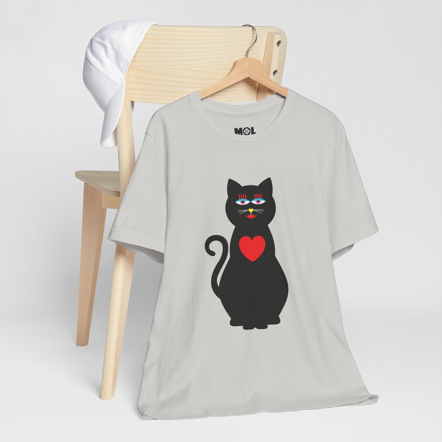 Unisex-T-Shirt – Design: Katzenliebe