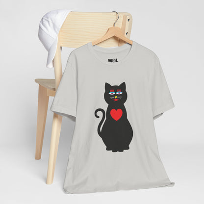 Unisex-T-Shirt – Design: Katzenliebe